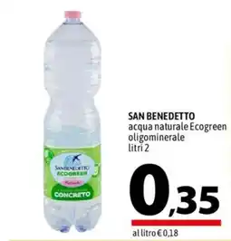 A&O San Benedetto acqua naturale Ecogreen offerta