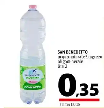San Benedetto acqua naturale Ecogreen