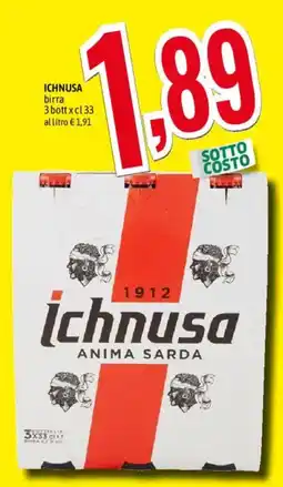 A&O Ichnusa birra offerta
