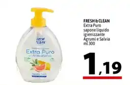 A&O Fresh & Clean saponi liquido Extra Puro offerta