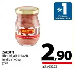 A&O Zarotti filetti di alici classici offerta