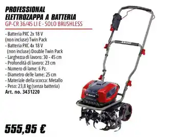 Elettrozappa a batteria GP-CR 36/45 LI E - Solo brushless