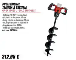 Einhell Trivella a batteria GP-EA 18/150 LI - Solo brushless offerta