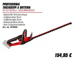 Einhell Professional tagliasiepi a batteria GP-CH 18/50 LI - solo brushless offerta