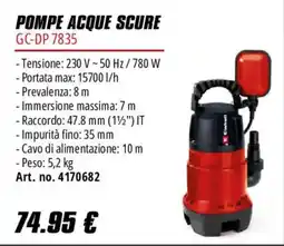 Einhell Pompe acque scure GC-DP 7835 Einhell offerta