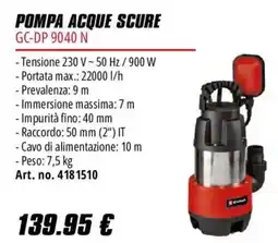 Einhell Pompa acque scure GC-DP 9040 N offerta