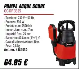 Einhell Pompa acque scure GC-DP 3325 offerta