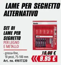 Einhell Lame per seghetto alternativo kwb offerta
