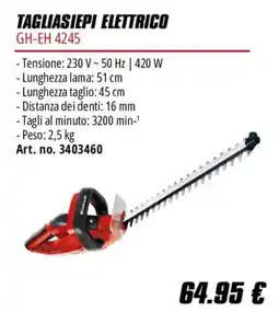 Einhell Tagliasiepi elettrico GH-EH 4245 offerta
