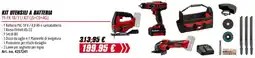 Einhell KIT UTENSILI A BATTERIA TE-TK 18/3 LI KIT (JS+CD+AG) offerta