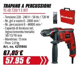Einhell Trapano a percussione Einhell offerta
