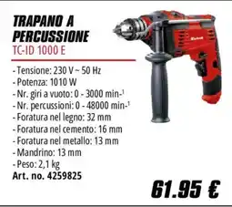 Einhell Trapano a percussione TC-ID 1000 E offerta
