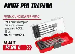 Einhell Punte per trapano punta cilindrica per muro offerta