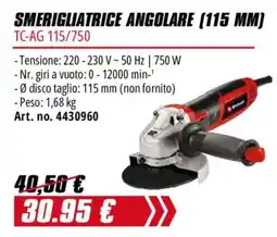 Einhell Smerigliatrice angolare TC-AG 115/750 offerta