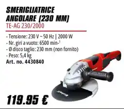 Einhell Smerigliatrice angolare 230 mm TE-AG 230/2000 offerta