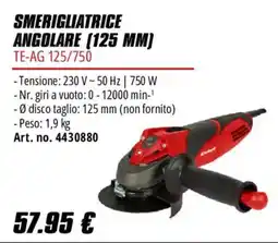 Einhell Smerigliatrice angolare 125 mm offerta