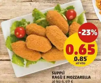 Supplì Ragù e Mozzarella