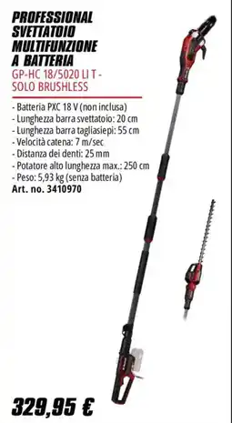 Einhell Professional svettatoio multifunzione a batteria offerta