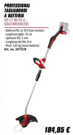 Einhell Professional tagliabordi a batteria GP-CT 36/35 LI - solo brushless offerta