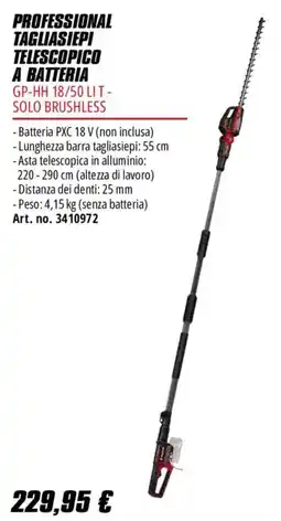 Einhell Professional tagliasiepi telescopico a batteria offerta