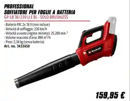 Einhell Soffiatore per foglie a batteria Einhell offerta