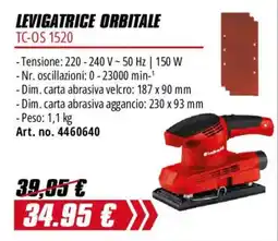 Einhell Levigatrice orbitale TC-OS 1520 offerta