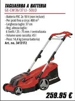 Einhell Tagliaerba a batteria Einhell offerta
