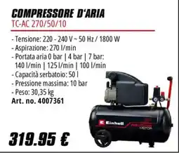 Einhell Compressore d'aria Einhell offerta