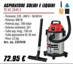 Einhell Aspiratore solidi e liquidi Einhell offerta