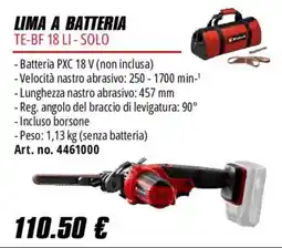 Einhell Lima a batteria TE-BF 18 LI - Solo offerta