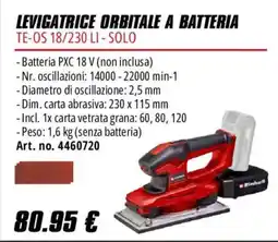 Einhell Levigatrice orbitale Einhell offerta