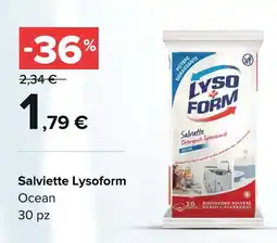 Carrefour Market Salviette Lysoform Ocean offerta