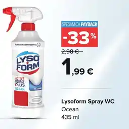 Carrefour Market Lysoform Spray WC Ocean offerta
