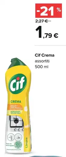 Carrefour Market Cif Crema offerta