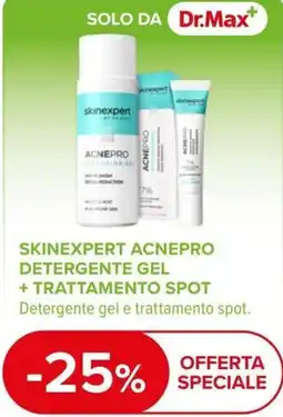 Dr.Max Skinexpert Acnepro detergente gel + trattamento spot offerta