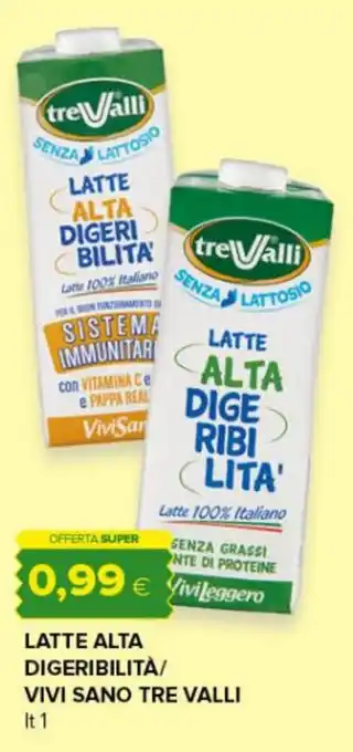 Latte alta digeribilità Vivi Sano Tre Valli