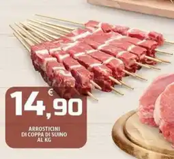 SpesaPiù Supermercati Arrosticini di coppa di suino offerta