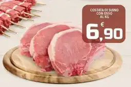 SpesaPiù Supermercati Costata di suino con osso offerta