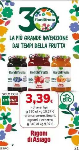 Basko Fiordifrutta Rigoni di Asiago offerta