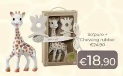 B di Bimbi Sophie La Girafe So'pure + Chewing rubber offerta