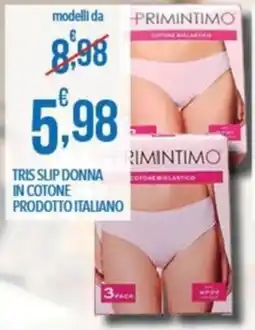 Iper Nonna Isa Tris slip donna in cotone Primintimo offerta
