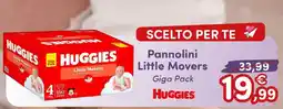 B di Bimbi Huggies Pannolini Little Movers Giga Pack offerta