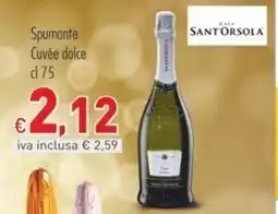 Cash & Carry Grossy Spumante Cuvée dolce Sant'Orsola offerta