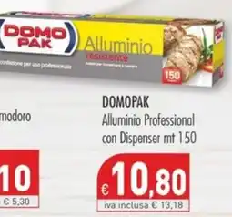 Cash & Carry Grossy Domopak Alluminio Professional con Dispenser offerta