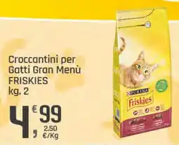 Supermercati Dok Croccantini per Gatti Gran Menù Friskies offerta