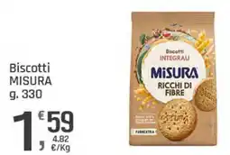 Supermercati Dok Biscotti integrali Misura offerta