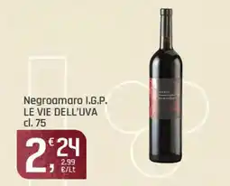 Supermercati Dok Negroamaro I.G.P. LE VIE DELL'UVA offerta