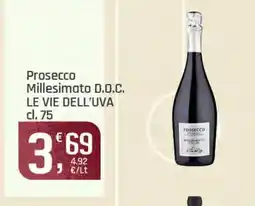 Supermercati Dok Prosecco Millesimato D.O.C. LE VIE DELL'UVA offerta