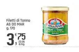 Supermercati Dok Filetti di Tonno AS DO MAR offerta