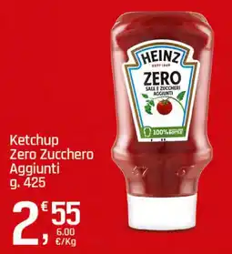 Supermercati Dok Heinz Ketchup Zero Zucchero Aggiunti offerta